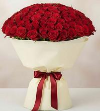 Букет 101 Красная роза Милано в Поселок дома отдыха Озера