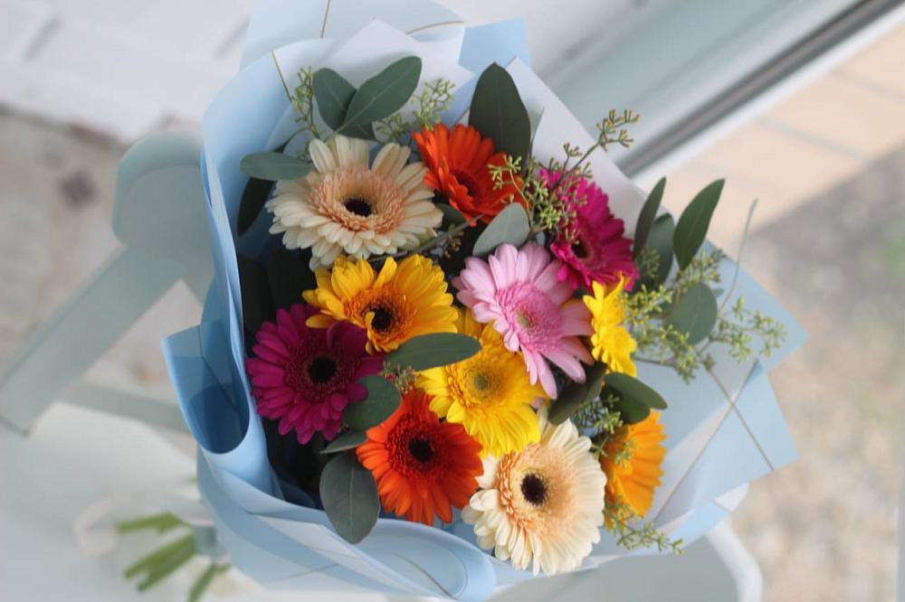 Букет цветов из: Герберы в Поселок дома отдыха Озера