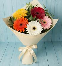 Букет цветов из:  Герберы в Поселок дома отдыха Озера