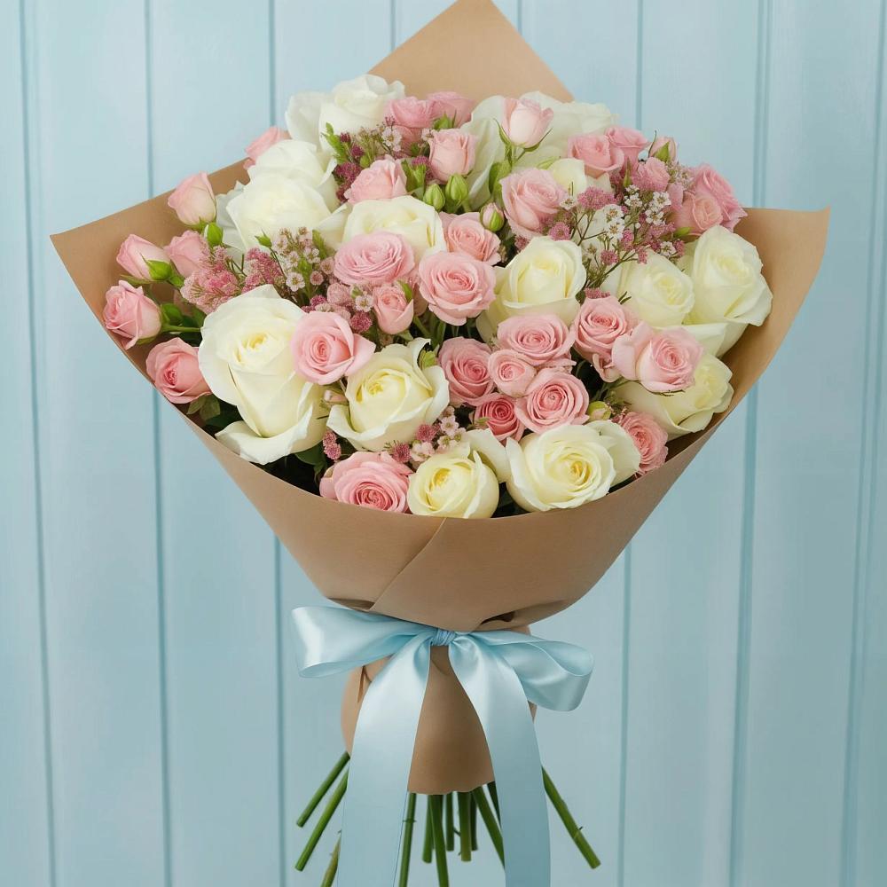 Букет цветов из: Розы в Поселок дома отдыха Озера