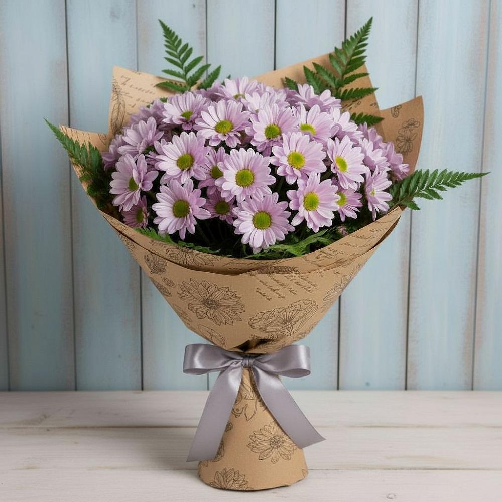 Букет цветов из: Хризантемы в Поселок дома отдыха Озера