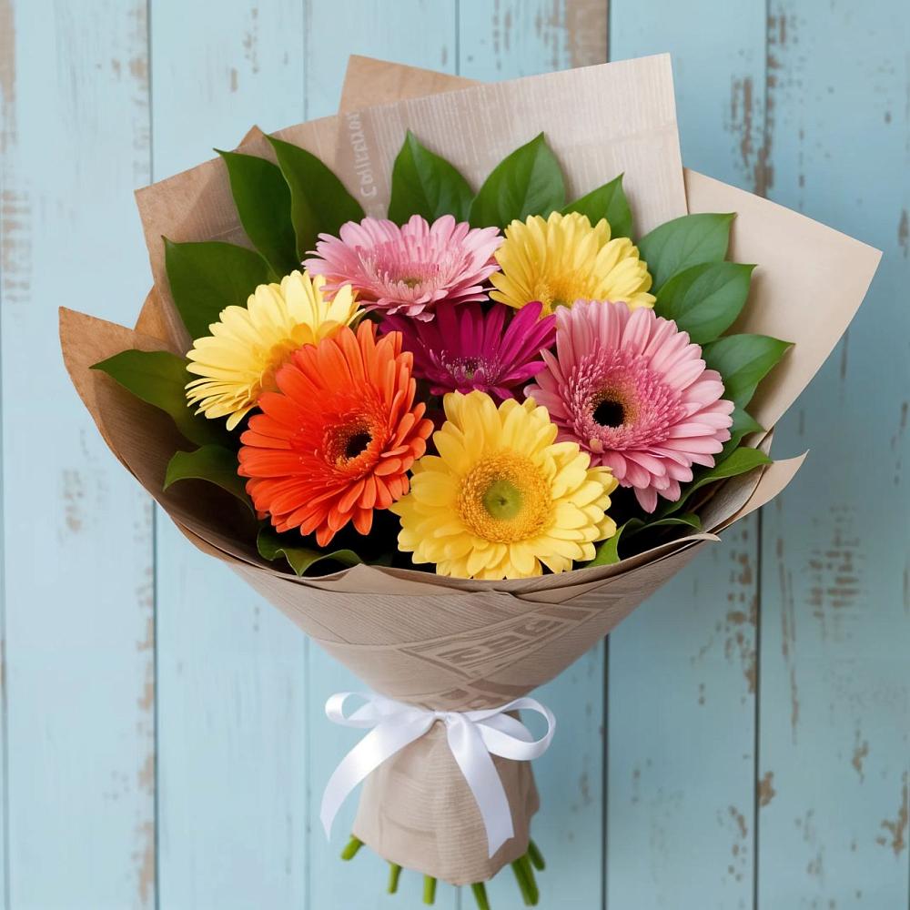 Букет цветов из: Герберы в Поселок дома отдыха Озера