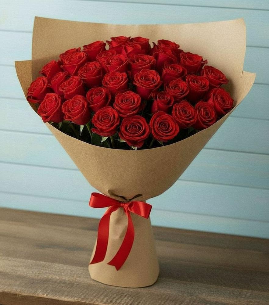 Букет Красные розы Милано в Поселок дома отдыха Озера