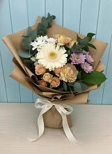 Букет цветов из:  Герберы и Хризантемы в Поселок дома отдыха Озера