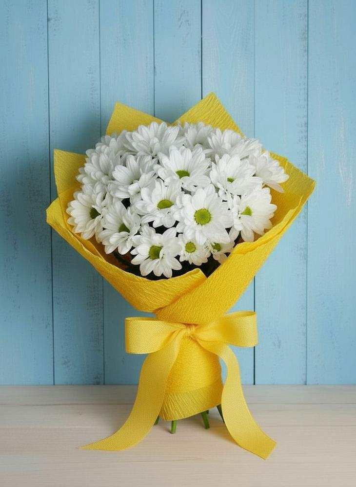 Букет цветов из: Хризантемы в Поселок дома отдыха Озера