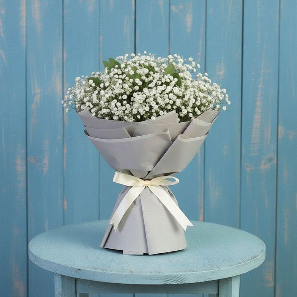 Букет цветов из: Гипсофила в Поселок дома отдыха Озера