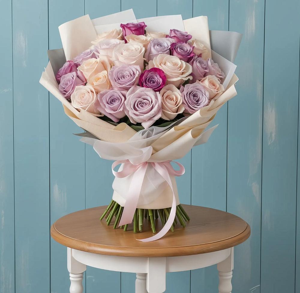 Букет цветов из: Розы в Поселок дома отдыха Озера