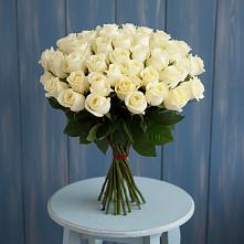 Букет 51 Белая роза Эдлесс Лав #REPLACE_PRED# Поселок дома отдыха Озера