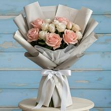 Букет цветов из:  Розы #REPLACE_PRED# Поселок дома отдыха Озера