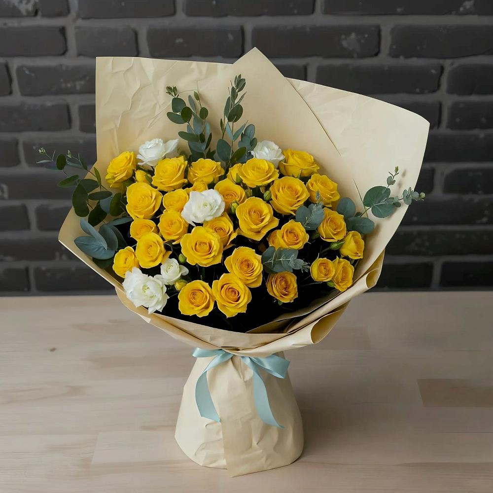 Букет цветов из: Розы в Поселок дома отдыха Озера