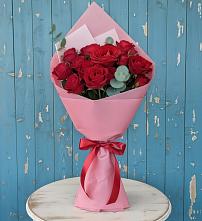 Букет цветов из:  Розы в Поселок дома отдыха Озера