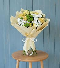 Букет цветов из:  Хризантемы и Розы #REPLACE_PRED# Поселок дома отдыха Озера