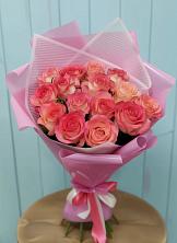 Букет 15 Розовых роз Равель в Поселок дома отдыха Озера