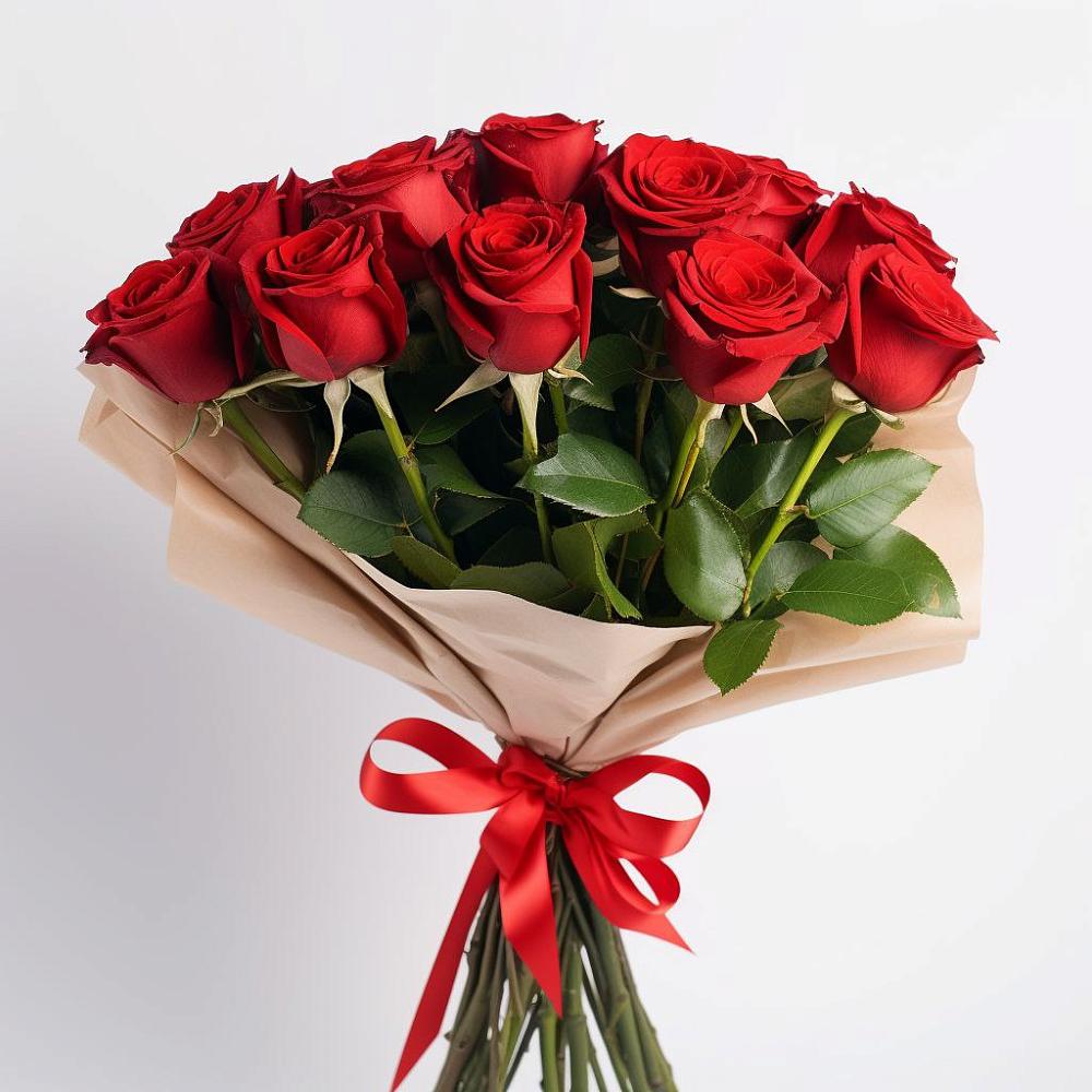 Букет 11 Красных роз Эдлесс Лав в Поселок дома отдыха Озера